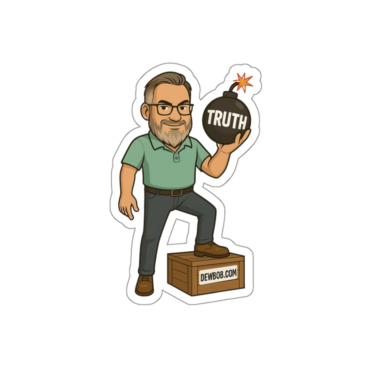 DewBob “Truth Bomb” Sticker