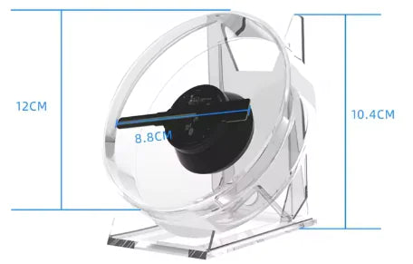 3D Desktop Hologram Fan – Because Flat Screens Are for Quitters